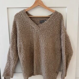 Cozy Brown V-Neck Sweater